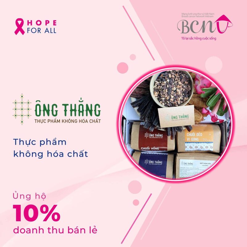 Thực phẩm không hóa chất Phan Rang đồng bành cùng chiến dịch "HOPE FOR ALL" DO BCNV tổ chức