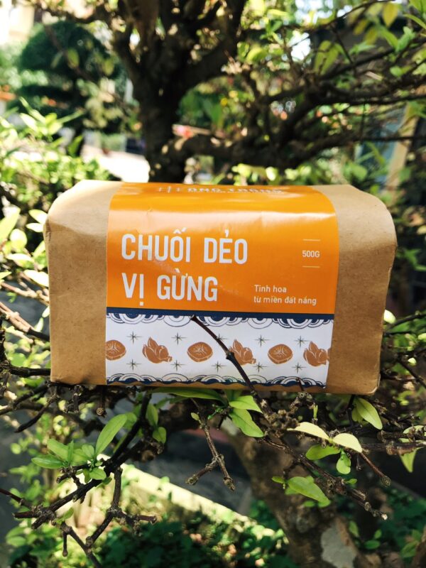 chuối dẻo vị gừng
