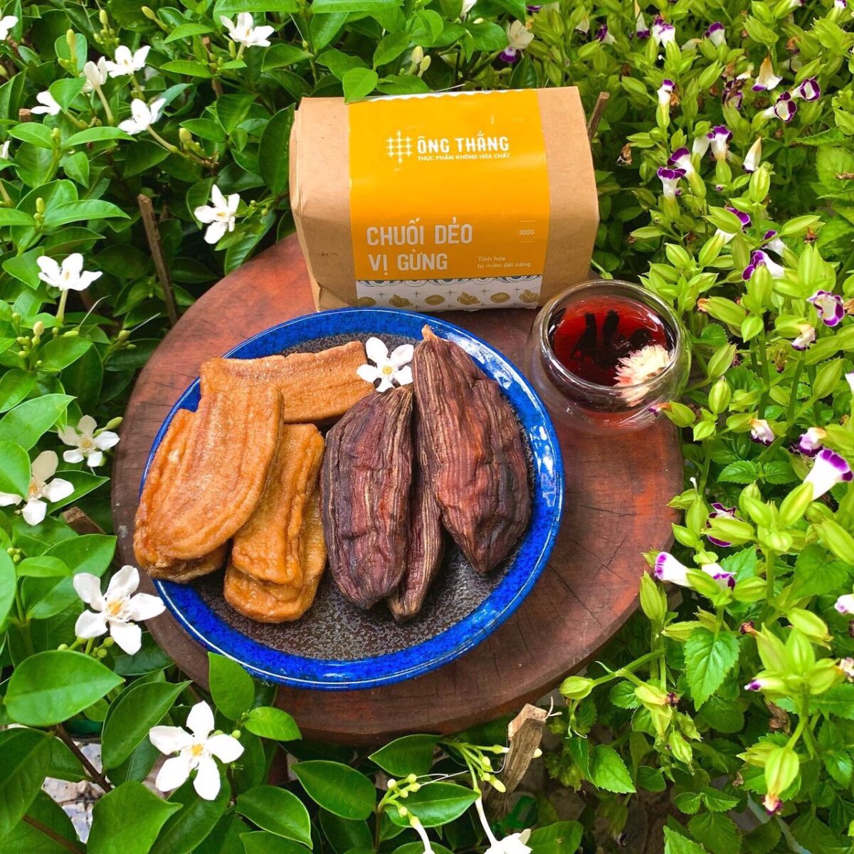 chuối hồng, chuối dẻo vị gừng