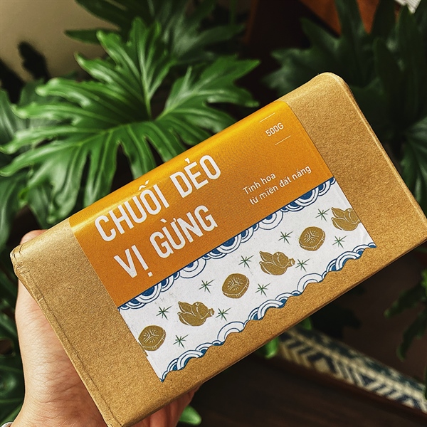 Chuối dẻo vị gừng ÔNG THẮNG – 500g